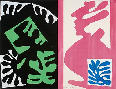 Composition, Noir et Rouge Henri Matisse